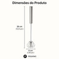 Batedor de Ovos Semiautomático em Aço Inoxidável – Mistura Rápida e Prática para suas Receitas | Mariz Home