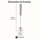 Batedor de Ovos Semiautomático em Aço Inoxidável – Mistura Rápida e Prática para suas Receitas | Mariz Home