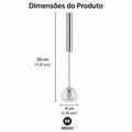 Batedor de Ovos Semiautomático em Aço Inoxidável – Mistura Rápida e Prática para suas Receitas | Mariz Home