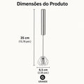 Batedor de Ovos Semiautomático em Aço Inoxidável – Mistura Rápida e Prática para suas Receitas | Mariz Home