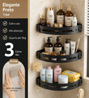 Prateleira de Canto para Banheiro sem Furos – Organizador Adesivo para Shampoo e Cosméticos | Mariz Home