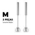 Batedor de Ovos Semiautomático em Aço Inoxidável – Mistura Rápida e Prática para suas Receitas | Mariz Home