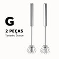Batedor de Ovos Semiautomático em Aço Inoxidável – Mistura Rápida e Prática para suas Receitas | Mariz Home