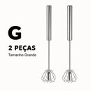 Batedor de Ovos Semiautomático em Aço Inoxidável – Mistura Rápida e Prática para suas Receitas | Mariz Home