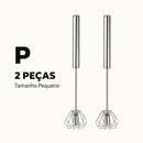 Batedor de Ovos Semiautomático em Aço Inoxidável – Mistura Rápida e Prática para suas Receitas | Mariz Home