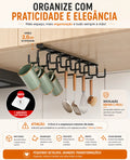 Suporte Organizador Suspenso para Xícaras e Utensílios – Gancho Duplo sem Furos | Mariz Home