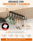Suporte Organizador Suspenso para Xícaras e Utensílios – Gancho Duplo sem Furos | Mariz Home