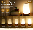 Luminária LED Touch RGB Recarregável – 13 Cores e Controle Remoto para um Ambiente Aconchegante | Mariz Home