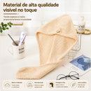 Touca Toalha de Microfibra para Cabelos – Secagem Rápida, Maciez e Proteção para os Fios | Mariz Home