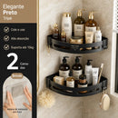 Prateleira de Canto para Banheiro sem Furos – Organizador Adesivo para Shampoo e Cosméticos | Mariz Home