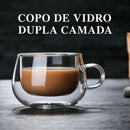 Caneca de Vidro Borossilicato com Parede Dupla – Elegância e Isolamento Térmico para Café e Chá | Mariz Home
