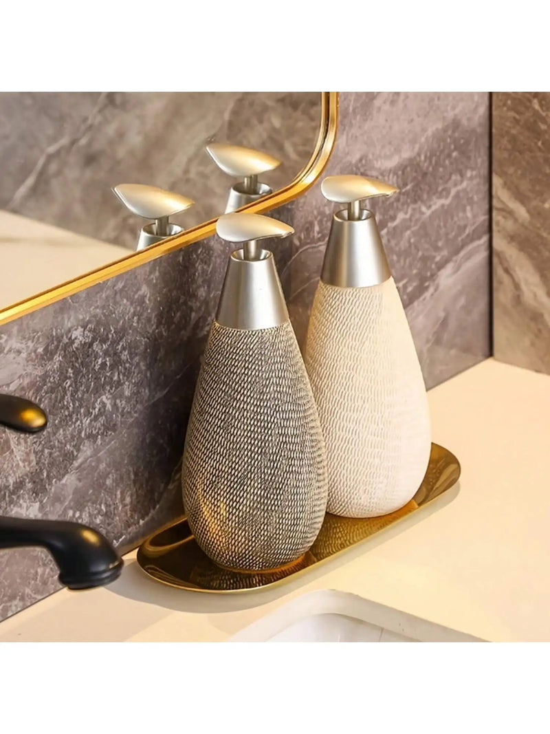 Dispensador de Sabonete Líquido em Cerâmica – Elegância e Sofisticação para Banheiro e Cozinha | Mariz Home