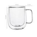 Caneca de Vidro Borossilicato com Parede Dupla – Elegância e Isolamento Térmico para Café e Chá | Mariz Home