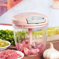 Mini Processador Manual com Corda Retrátil – Corte Rápido e Praticidade na Cozinha | Mariz Home