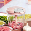 Mini Processador Manual com Corda Retrátil – Corte Rápido e Praticidade na Cozinha | Mariz Home