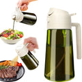 Borrifador de Azeite e Óleo 2 em 1 470ml em Vidro – Spray para Cozinha | Mariz Home
