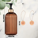 Kit Dispensadores para Sabão Líquido em Vidro Canelado – Elegância e Organização para Banheiro e Cozinha | Mariz Home