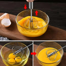 Batedor de Ovos Semiautomático em Aço Inoxidável – Mistura Rápida e Prática para suas Receitas | Mariz Home