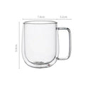 Caneca de Vidro Borossilicato com Parede Dupla – Elegância e Isolamento Térmico para Café e Chá | Mariz Home